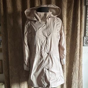 Kensie Light Tan Hooded Utility Jacket